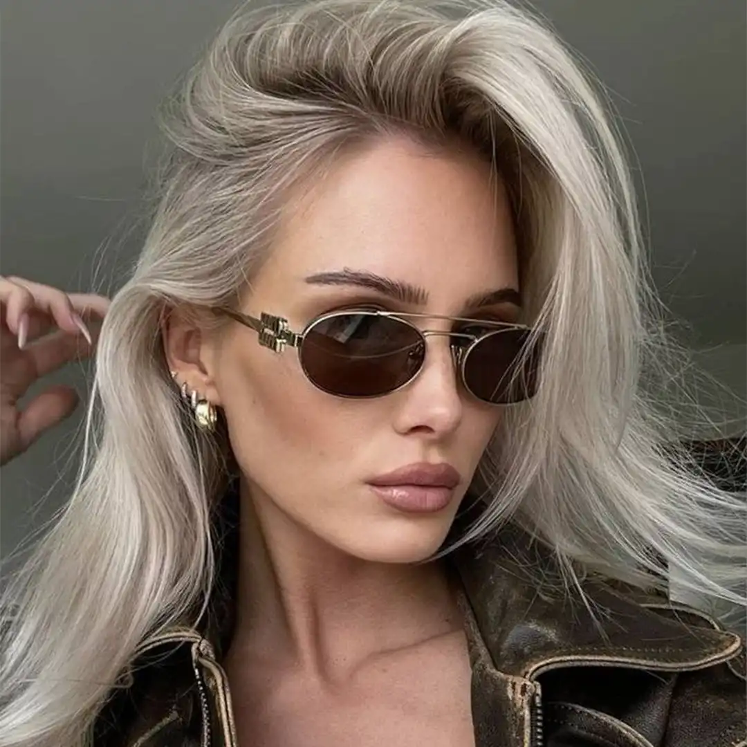 عینک آفتابی زنانه miu miu فلزی - Image 2